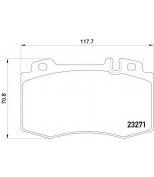TEXTAR - 2327181 - Колодки тормозные передние дисковые с увеличенным сроком службы