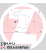 ZIMMERMANN - 235541501 - Комплект тормозных колодок, диско