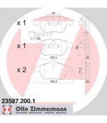 ZIMMERMANN - 235872001 - Комплект тормозных колодок, диско