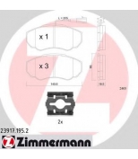 ZIMMERMANN - 239171952 - Колодки тормозные пер. Fiat JUMPER Bus (230P) 1.9 D 01.1999 - 04.2002