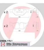 ZIMMERMANN - 239261701 - Комплект тормозных колодок, диско