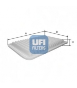 UFI - 3040900 - Фильтр воздушный двигателя
