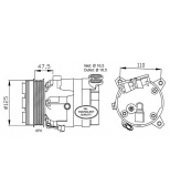 NRF - 32025 - Компрессор, кондиционер