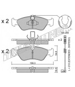 TRUSTING - 3201W - К-т дисков. тормоз. колодок mb sprinter 3-t 09.200