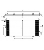 NRF - 35875 - Радиатор кондиционера: Impreza/00- /1.6/2.0/2.5