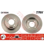 TRW DF4006 Диск тормозной DF4006