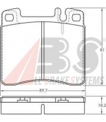 ABS - 36786 - Комплект тормозных колодок, диско