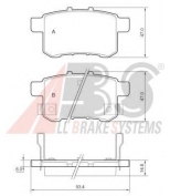ABS - 37756 - Колодки тормозные зад. HONDA Accord IX 2,0-2,4L 08->