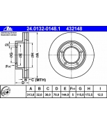ATE - 24013201481 - ТОРМОЗНОЙ ДИСК