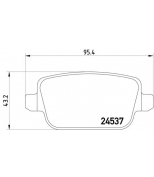 TEXTAR 2453701 Колодки торм.зад.Ford Galaxy 06-/Kuga/Mondeo lV/S-
