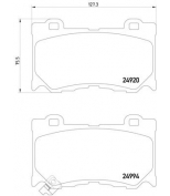 TEXTAR - 2499401 - Колодки торм.пер. INFINITI FX