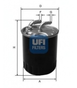 UFI 2407700 Фильтр топливный