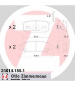 ZIMMERMANN - 240141551 - Колодки тормозные Peugeot