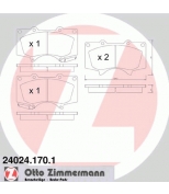 ZIMMERMANN 240241701 Комплект тормозных колодок, диско
