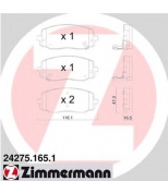 ZIMMERMANN - 242751651 - Колодки тормозные дисковые к-т Hyundai  Kia