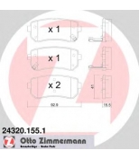 ZIMMERMANN - 243201551 - Колодки тормозные Hyundai