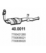 ASSO - 400011 - Труба глуш. приемная+катализатор Ren Megane 1.4, 1.6 96->