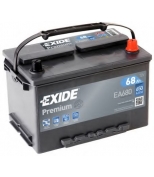 EXIDE - EA680 - Аккумулятор EXIDE PREMIUM EA680 68AH 650A 277*175*190 (-/+)