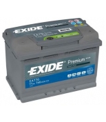 EXIDE - EA770 - АКБ Premium 77Ah 760A 278x175x190 (-+)