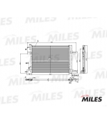 MILES ACCB014 Радиатор кондиционера (паяный) CHEVROLET CRUZE 10-/OPEL ASTRA J 09-) ACCB014