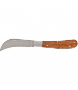 PALISAD 79001 Нож садовый, 170 мм, складной, изогнутое лезвие, деревянная рукоятка. PALISAD
