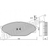 FRITECH - 4480 - Колодки тормозные дисковые передние TOY HI-ACE-93/HI-LUX -05