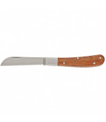 PALISAD 79003 Нож садовый, 173 мм, складной, прямое лезвие, деревянная рукоятка. PALISAD
