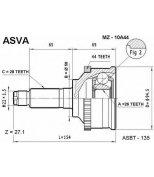 ASVA - MZ10A44 - ШРУС НАРУЖНЫЙ 26x56x28 (MAZDA CAPELLA CRONOS MX-6/