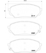 TEXTAR - 2511901 - Тормозные колодки