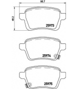 TEXTAR - 2597301 - Комплект тормозных колодок  дисковый тормоз