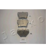 JAPKO - 51203 - Колодки тормозные дисковые задние  комплект