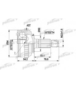 PATRON - PCV1303 - ШРУС наружн к-кт MG: MG ZR 01 -, ROVER: 200 95 - 00, 200 Наклонная задняя часть 89 - 95, 200 купе 92 - 99, 25 99 -, CABRIOLET 90 - 99