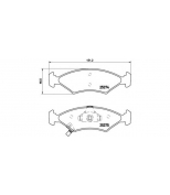 BREMBO - P30062 - Комплект тормозных колодок, дисковый тормоз