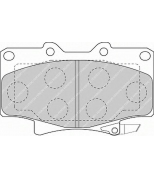 FERODO - FDB1502 - Комплект тормозных колодок, диско