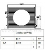 PARTS-MALL - PXNCD014 - Радиатор кондиционера SSANGYONG KYR...