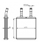 NRF - 54291 - Радиатор печки