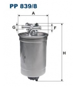 FILTRON - PP8398 - Фильтр топливный PP839/8
