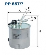 FILTRON - PP8577 - Фильтр топливный с датчиком уровня водыNissan Pathfinder/Navara 2.5DCI 05  Nissan Navara, Pathfinder