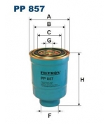 FILTRON - PP857 - Фильтр топливный NISSAN X-TRAIL/PRIMERA/PATHFINDER 2.2-4.2 DCI