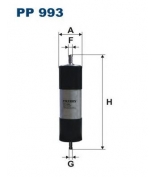FILTRON - PP993 - Фильтр топливный VAG A6 2.0TDI -11  Exeo 08-