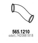 ASSO - 5651210 - Приемная труба глушителя