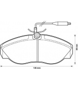 BENDIX - 571839B - Комплект тормозных колодок, диско