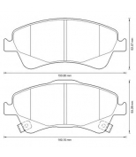 BENDIX - 572600B - 572600B_колодки дисковые передние! Toyota Avensis 1.6-2.2D 09>