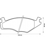 JURID - 571317D - Колодки торм.пер.VW Golf II/Jetta 1.6D ABS 83-92/G