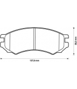 JURID - 571400J - Колодки торм. NISSAN PRIMERA 90-96 гг. перед.к-т