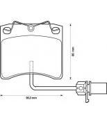 JURID - 573046JAS - Колодки тормозные перед. VAG Transporter IV 1,9D/T