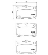 BREMBO - P83113 - Комплект тормозных колодок дисковый тормоз