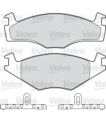 VALEO - 598128 - Комплект тормозных колодок, диско