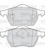 VALEO - 598355 - Комплект тормозных колодок