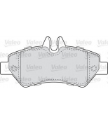 VALEO - 598876 - Комплект тормозных колодок